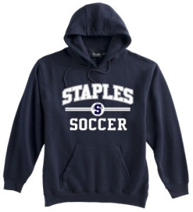 Staples boys soccer hoody